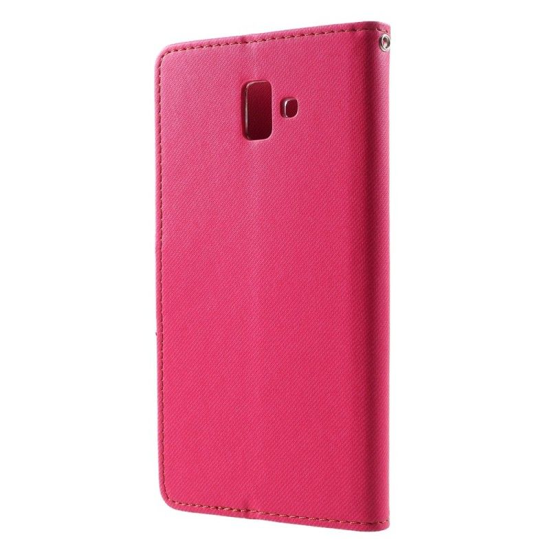 Flip Cover Samsung Galaxy J6 Plus Sort Mobilcover Tofarvet Brølstof