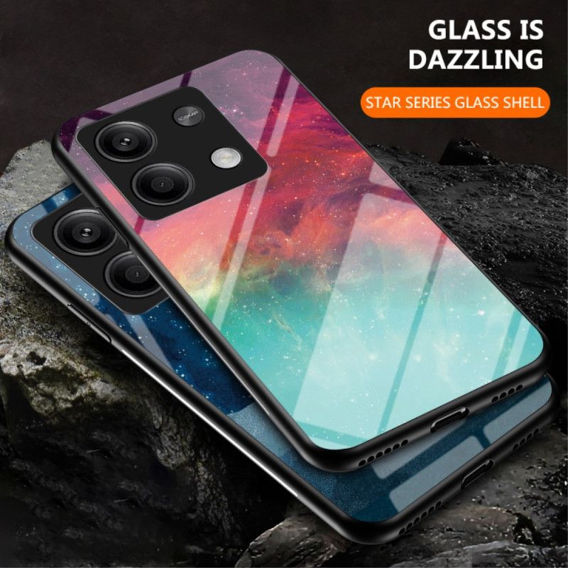 Cover Til Xiaomi Redmi Note 13 5g Lysende Stjernehimmel Hærdet Glas