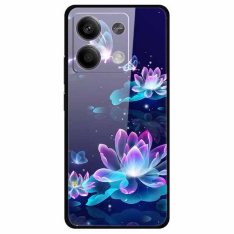 Cover Xiaomi Redmi Note 13 5g Lysende Lotus Hærdet Glas