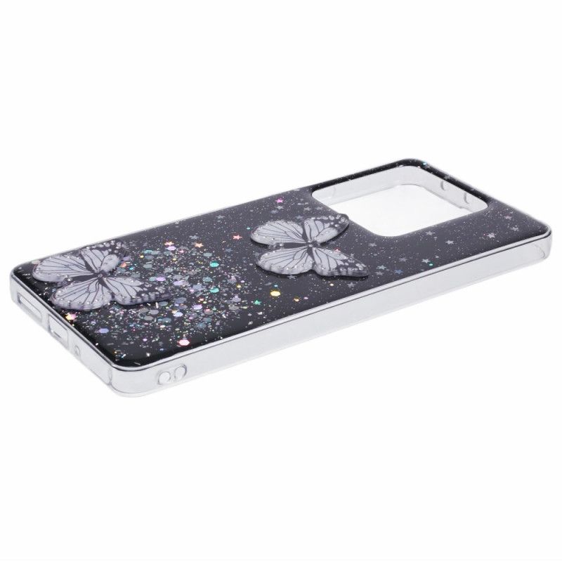 Cover Xiaomi Redmi Note 13 5g Sommerfugle Glitter