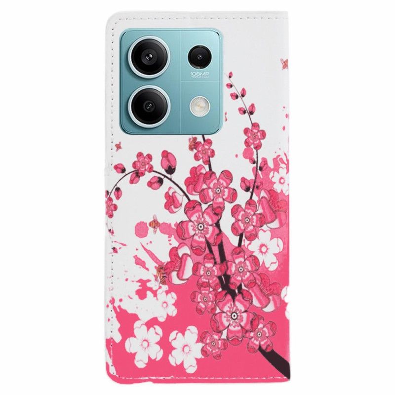 Flip Cover Til Xiaomi Redmi Note 13 5g Blommeblomster