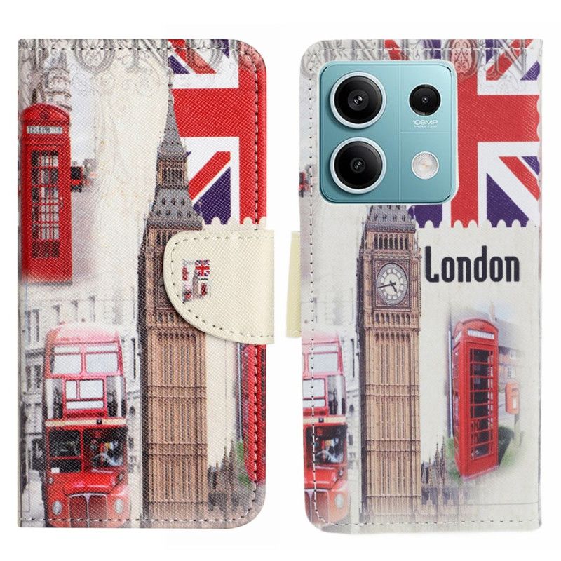 Flip Cover Til Xiaomi Redmi Note 13 5g London Life