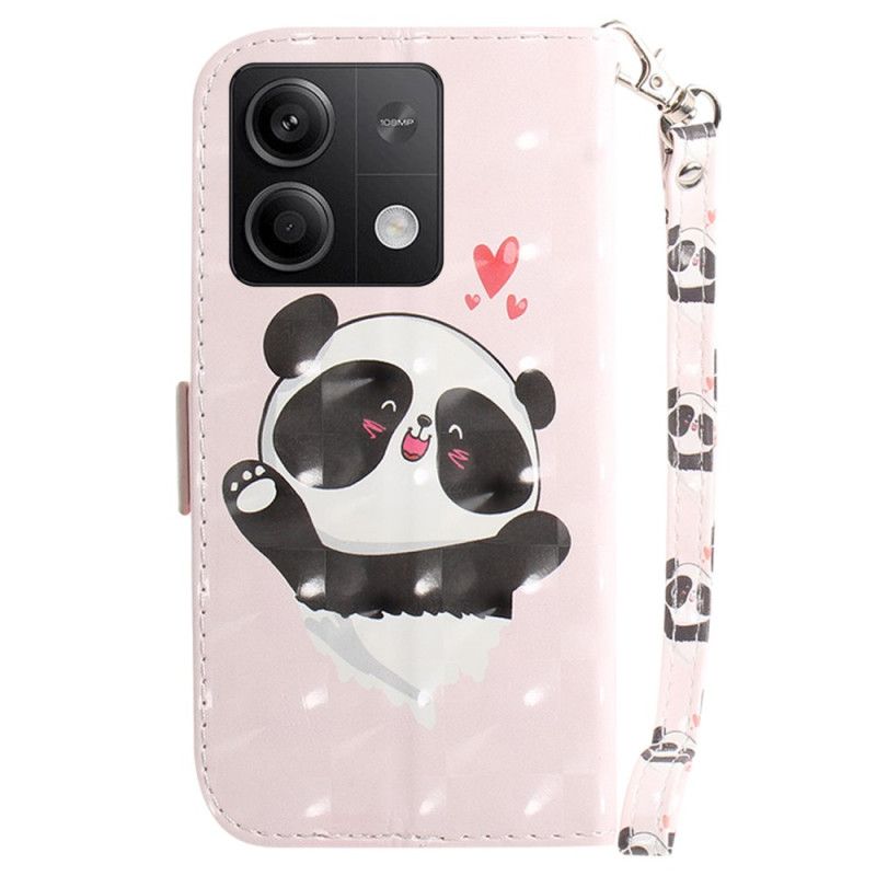 Flip Cover Til Xiaomi Redmi Note 13 5g Panda Love