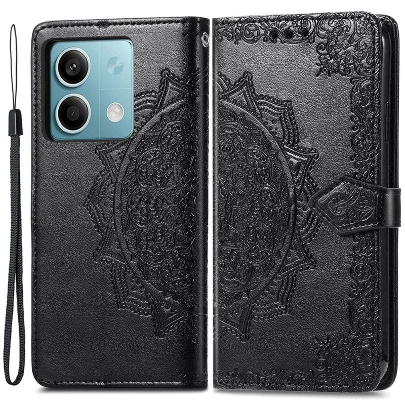 Flip Cover Xiaomi Redmi Note 13 5g Barok Mandala Med Rem