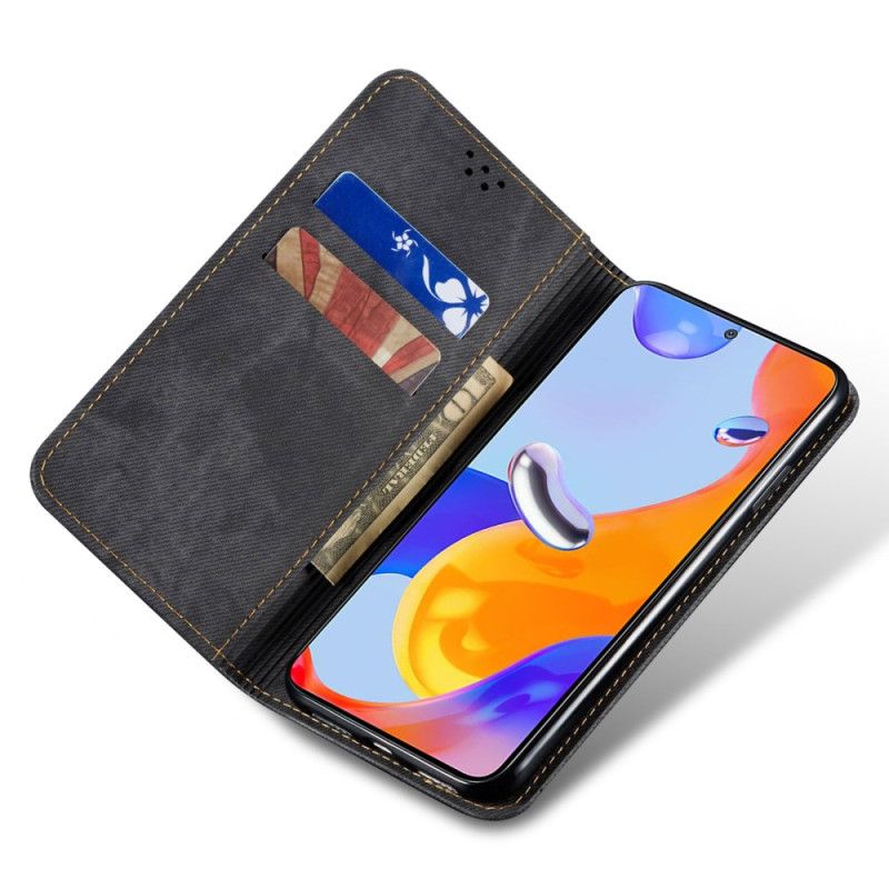 Flip Cover Xiaomi Redmi Note 13 5g Jeans Stof