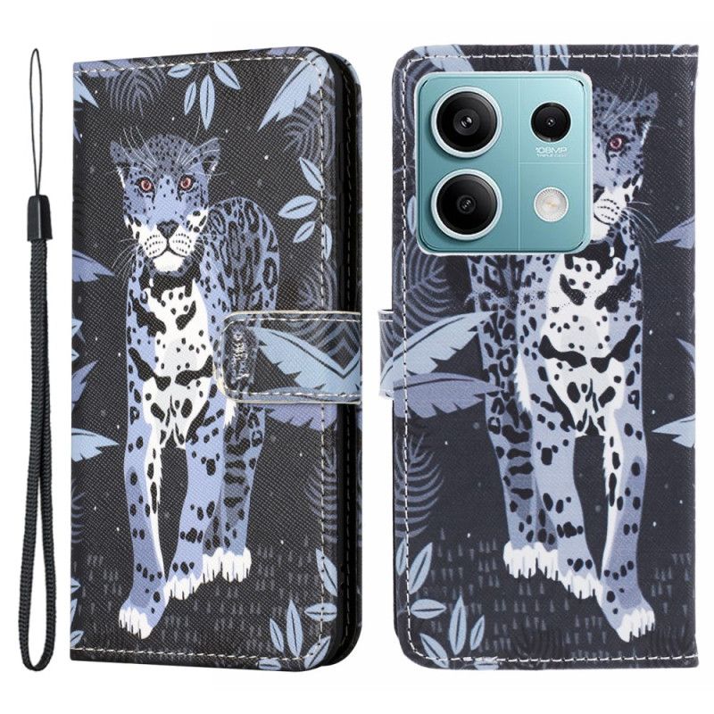 Flip Cover Xiaomi Redmi Note 13 5g Leopard Med Rem