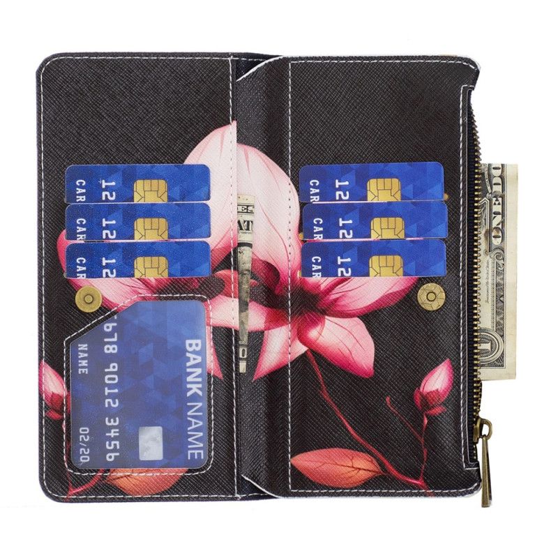 Flip Cover Xiaomi Redmi Note 13 5g Lotus Strap Wallet