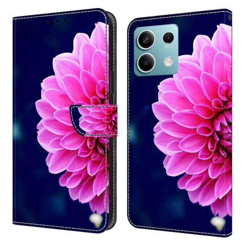 Flip Cover Xiaomi Redmi Note 13 5g Lyserød Blomst