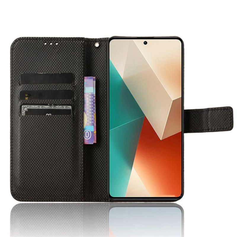 Flip Cover Xiaomi Redmi Note 13 5g Prikket Rem