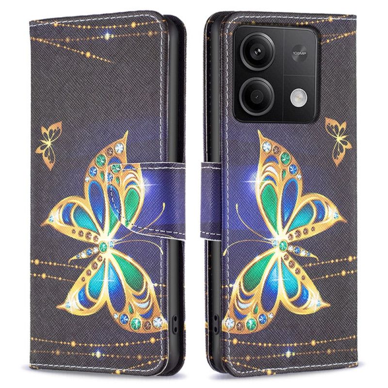 Flip Cover Xiaomi Redmi Note 13 5g Sommerfuglesmykker