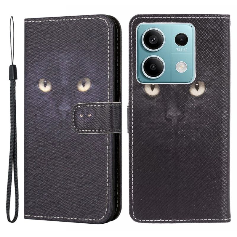 Flip Cover Xiaomi Redmi Note 13 5g Strappy Cat Eyes