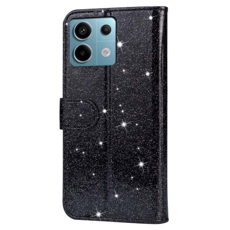 Læder Cover Xiaomi Redmi Note 13 5g Telefon Etui Pailletter Foran