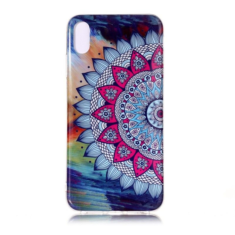 Cover for iPhone XS Max Fluorescerende Mandala