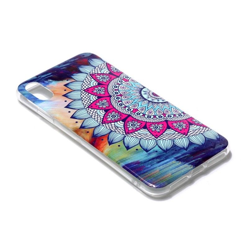 Cover for iPhone XS Max Fluorescerende Mandala