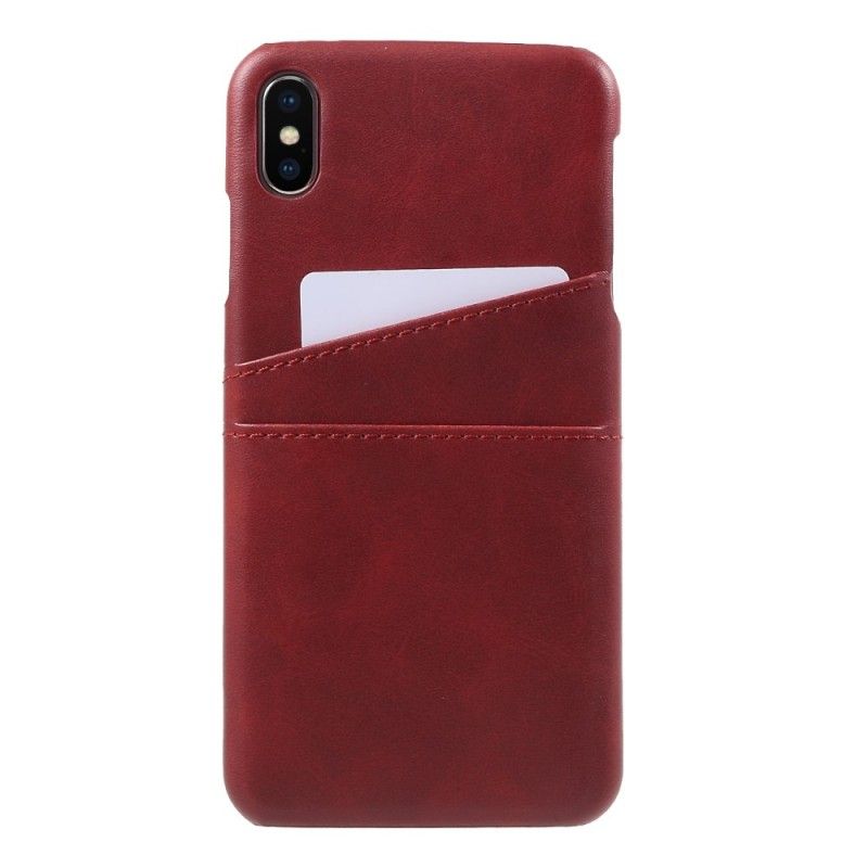 Cover for iPhone XS Max Sort Kortholder