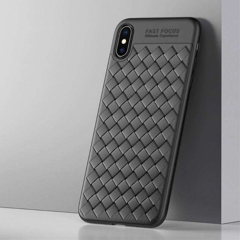 Cover for iPhone XS Max Sort Luksusvævede Usams