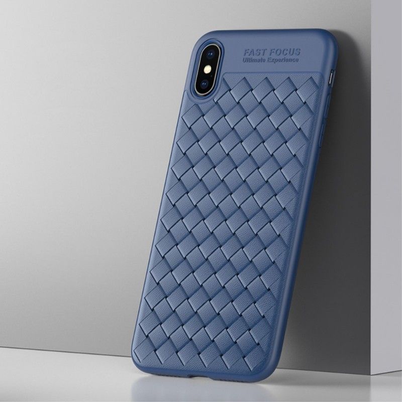 Cover for iPhone XS Max Sort Luksusvævede Usams