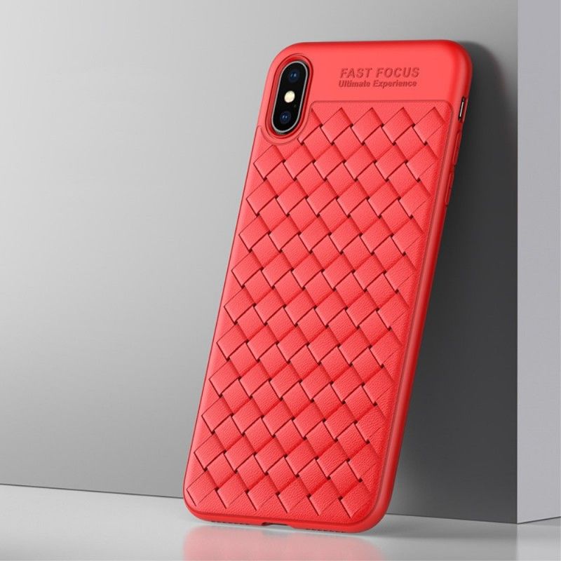 Cover for iPhone XS Max Sort Luksusvævede Usams