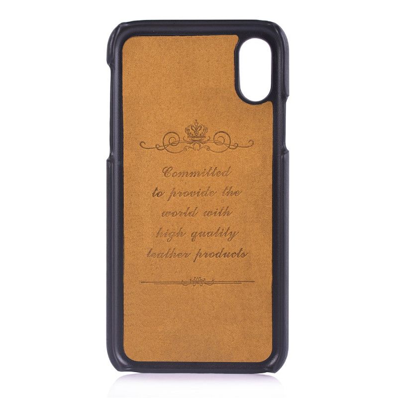 Cover for iPhone XS Max Sort Peelcas-Kortholder