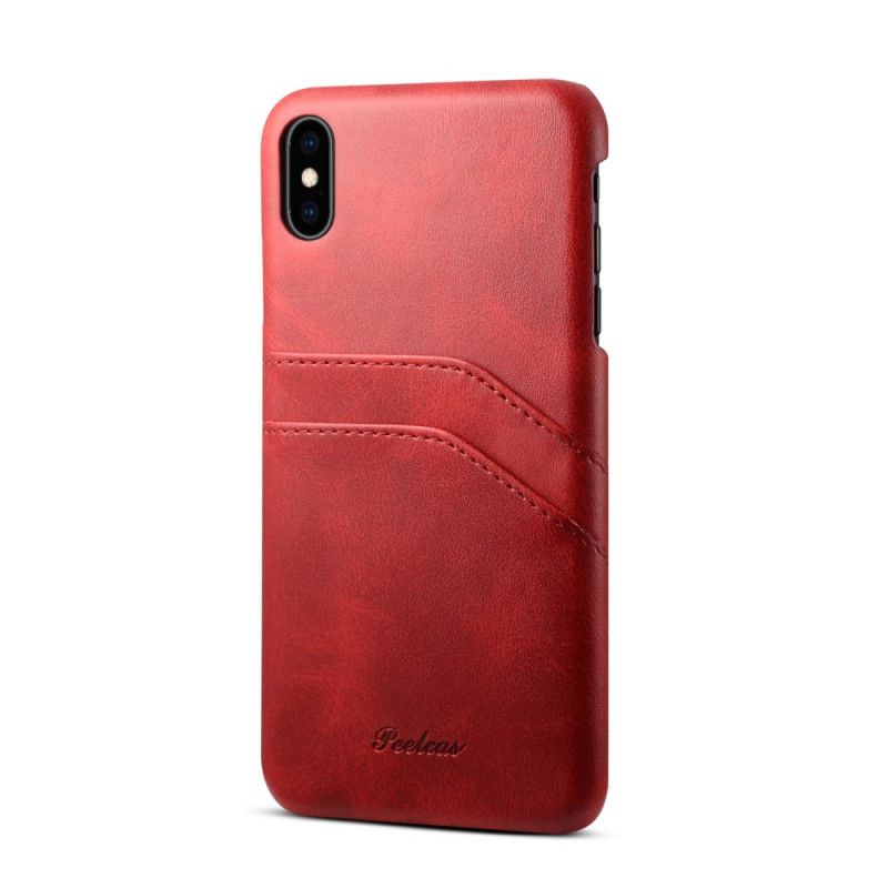 Cover for iPhone XS Max Sort Peelcas-Kortholder