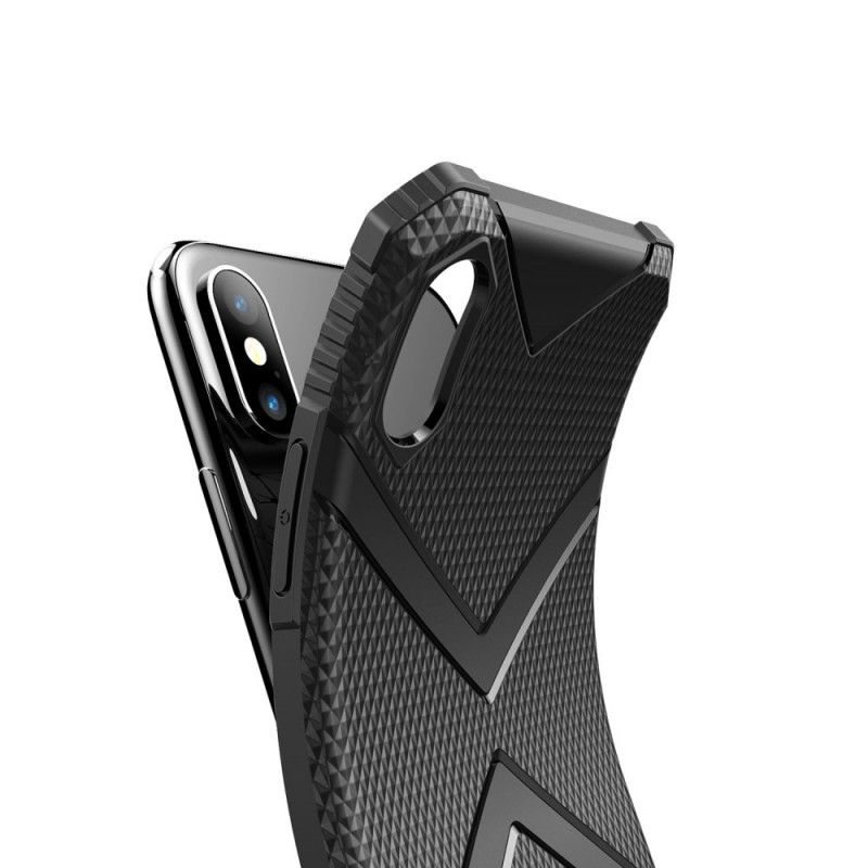 Cover for iPhone XS Max Sort Skjold