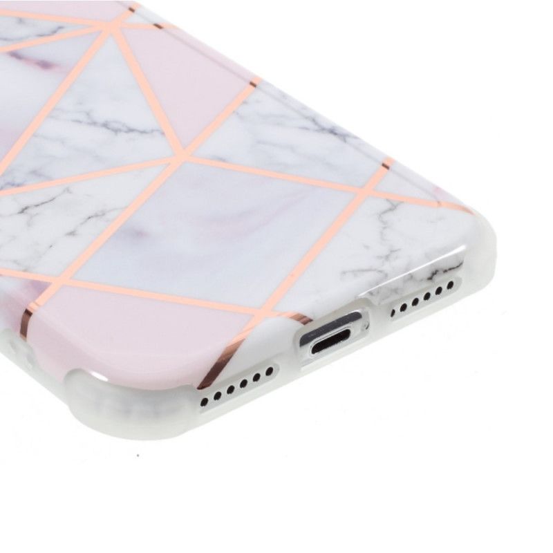 Cover iPhone XS Max Hvid Prangende Geometrisk Marmor