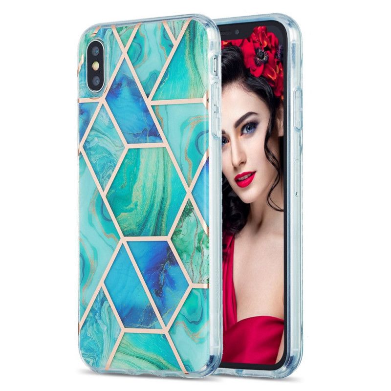 Cover iPhone XS Max Lyserød Marmor Design