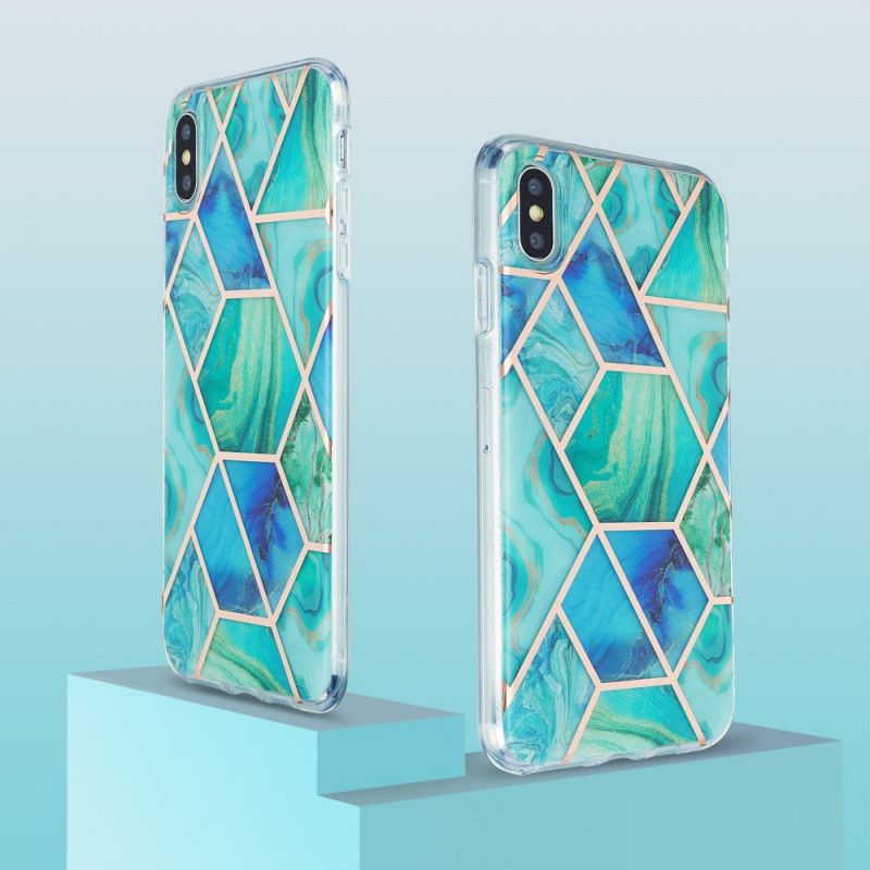 Cover iPhone XS Max Lyserød Marmor Design