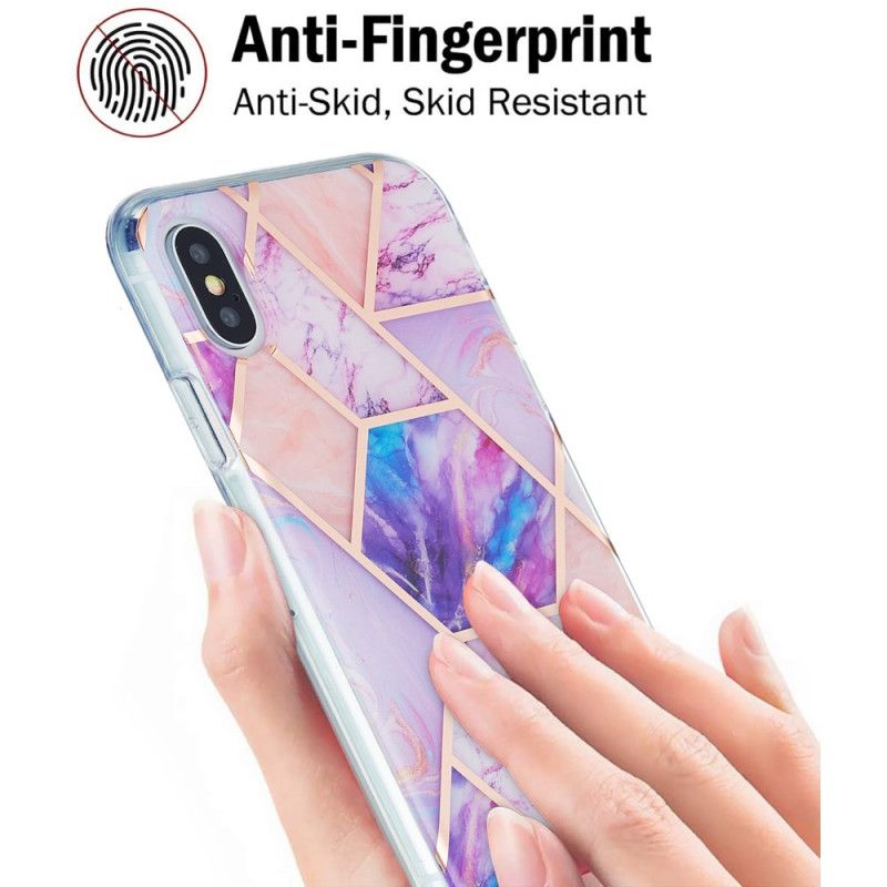 Cover iPhone XS Max Lyserød Marmor Design