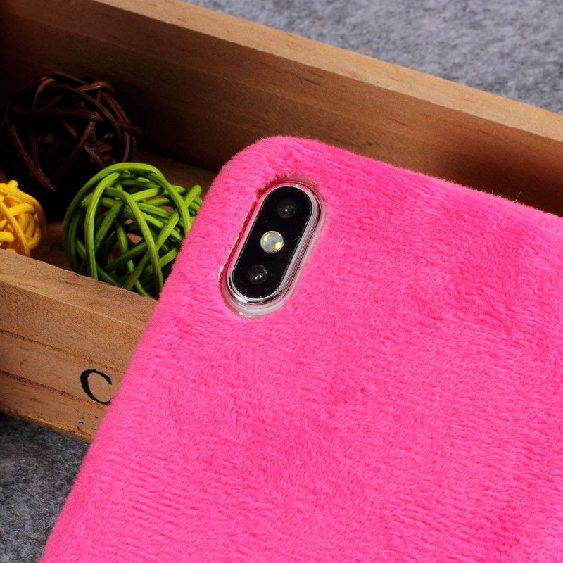 Cover iPhone XS Max Lyserød Pelseffekt