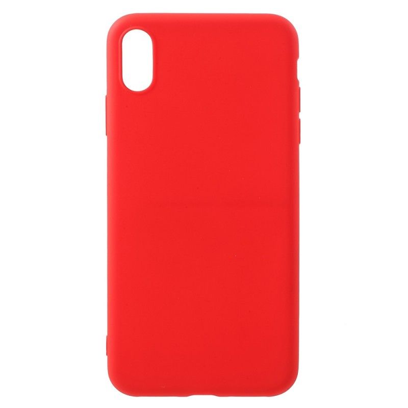 Cover iPhone XS Max Sort Blød Mat Silikone Original