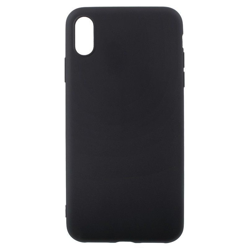 Cover iPhone XS Max Sort Blød Mat Silikone Original