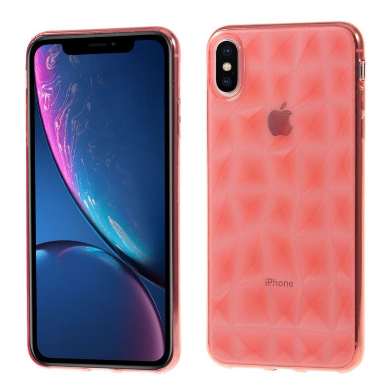 Cover iPhone XS Max Sort Diamanttekstur