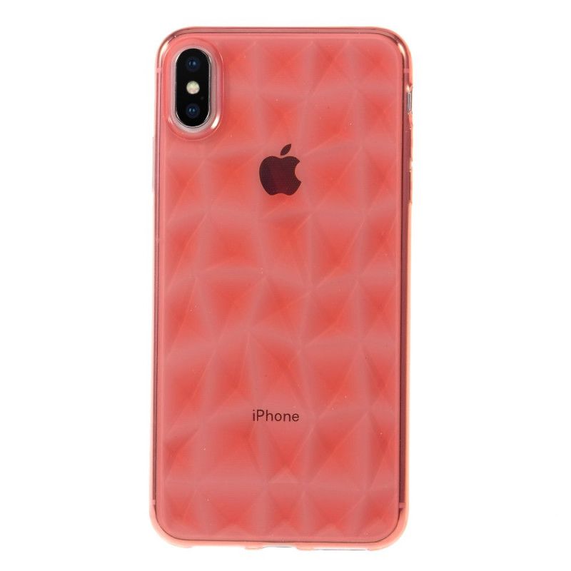 Cover iPhone XS Max Sort Diamanttekstur