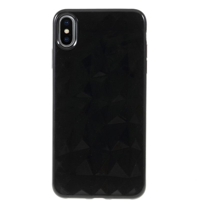 Cover iPhone XS Max Sort Diamanttekstur