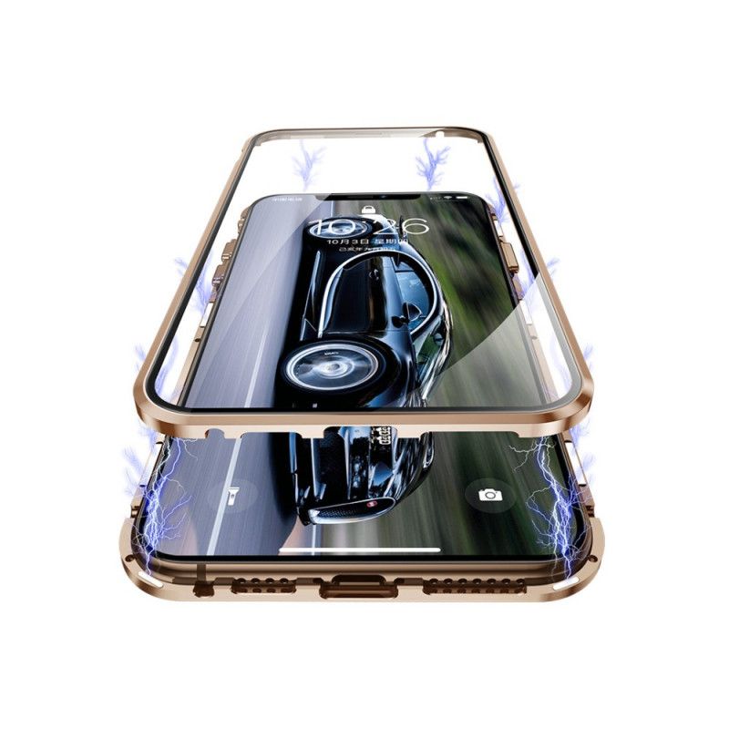 Cover iPhone XS Max Sort Hærdet Glas Foran Og Bagpå