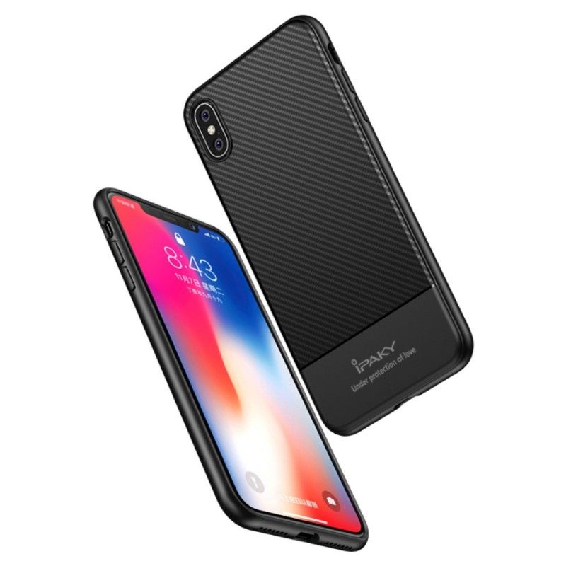 Cover iPhone XS Max Sort Ipaky Kulfiber