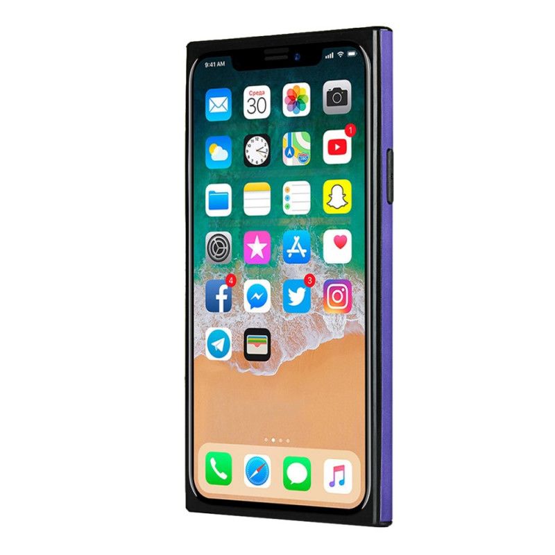 Cover iPhone XS Max Sort Kortholder Og Rem