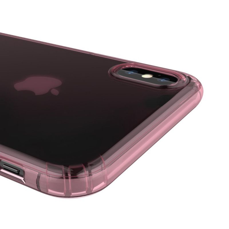 Cover iPhone XS Max Sort Mobilcover Gennemsigtige Leeu-Beskyttelsespuder