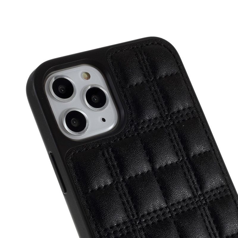 Cover iPhone XS Max Sort Mobilcover Mutural Kæde Quiltet Stil