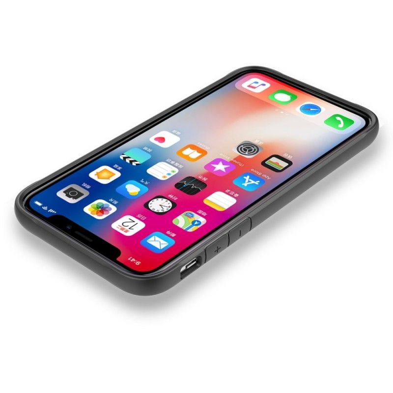 Cover iPhone XS Max Sort Mobilcover Skrå Kanthybrid