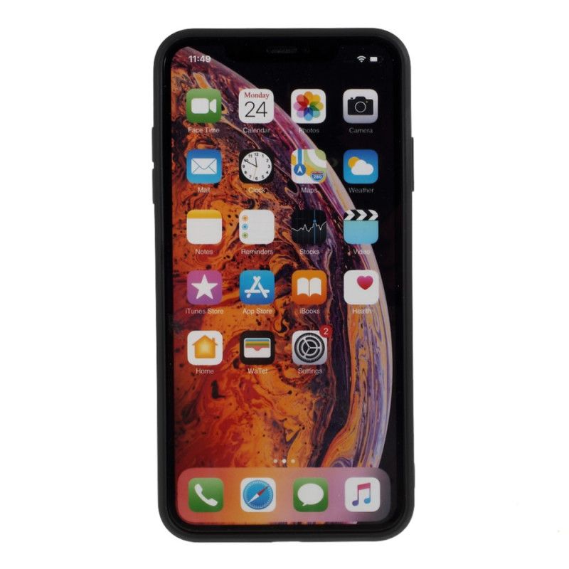 Cover iPhone XS Max Sort Mobilcover Stiv Mattsilikone