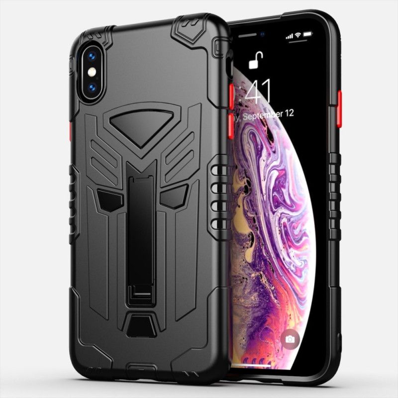 Cover iPhone XS Max Sort Skjold Med Krykke