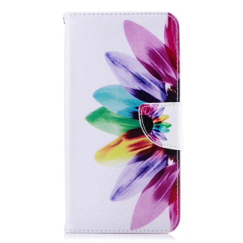 Flip Cover iPhone XS Max Akvarelblomst