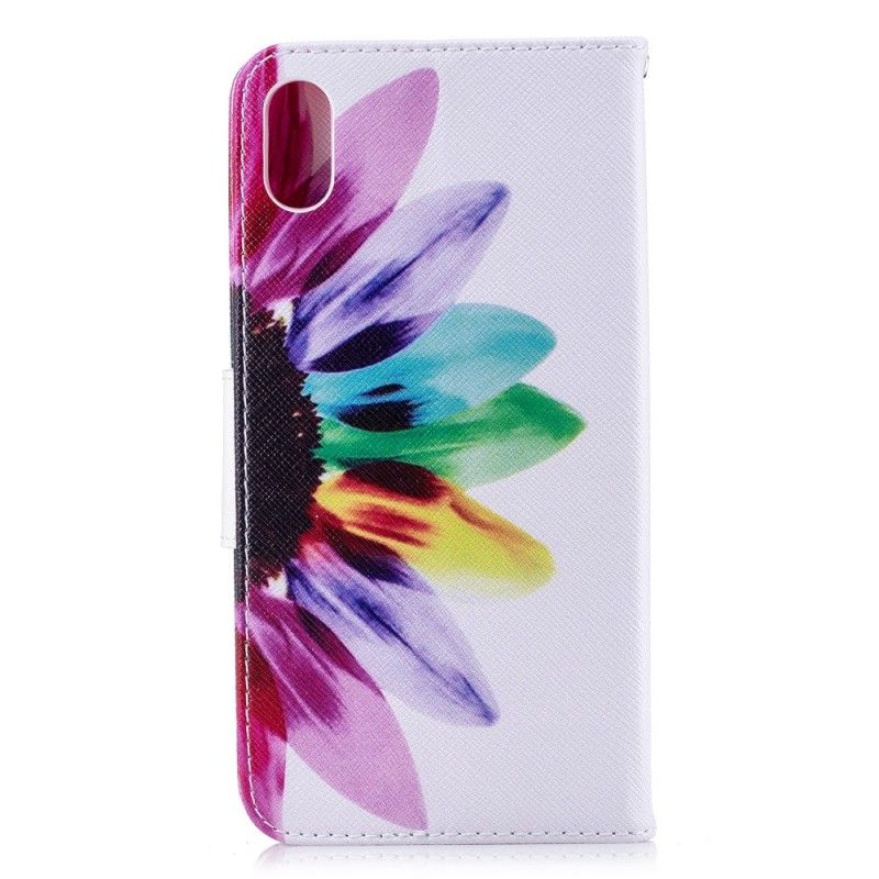 Flip Cover iPhone XS Max Akvarelblomst