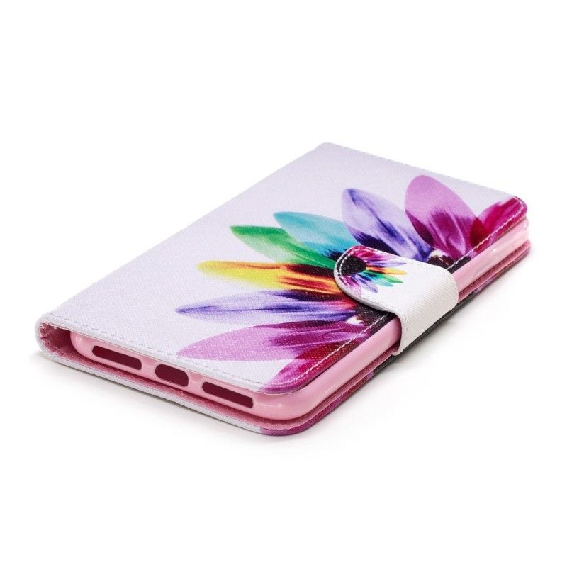 Flip Cover iPhone XS Max Akvarelblomst