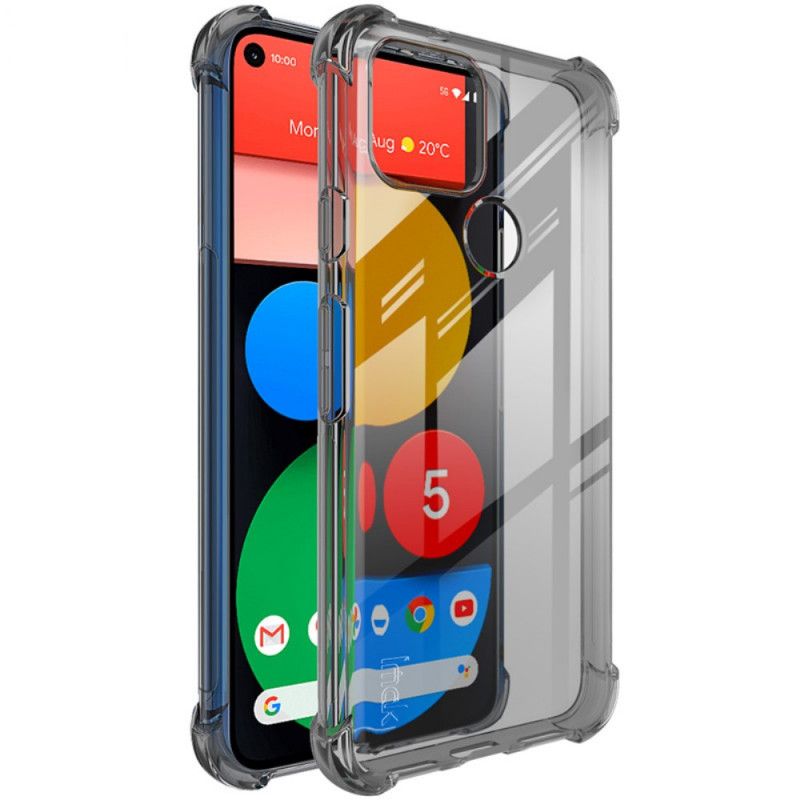 Cover Google Pixel 5 Grå Gennemsigtig Silkeblød Imak