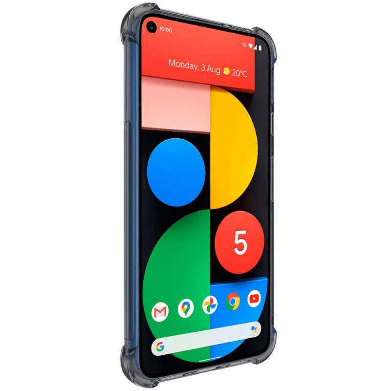 Cover Google Pixel 5 Grå Gennemsigtig Silkeblød Imak