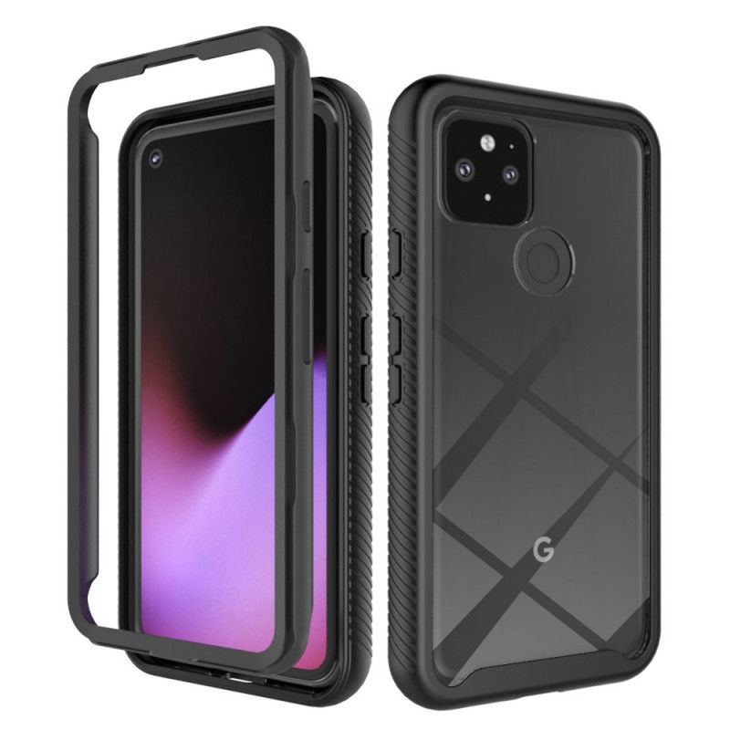 Cover Google Pixel 5 Sort Hybridfasede Kanter