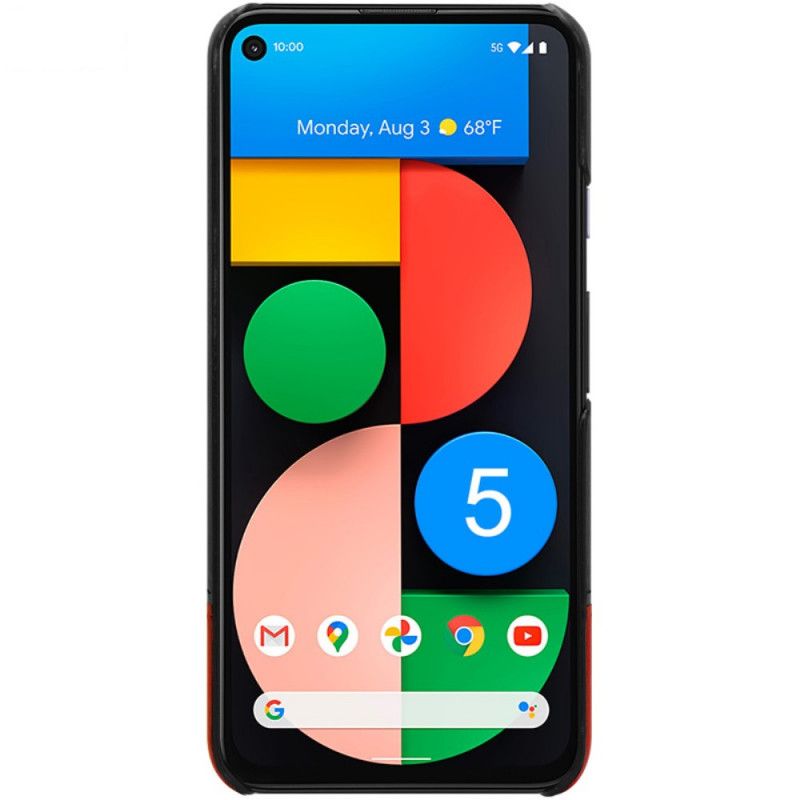 Cover Google Pixel 5 Sort Imak Ruiyi Serie Læder Effekt